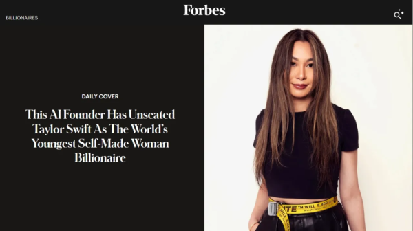 钱程策略 AI造富 超越霉霉！1994年的郭露西 将成为全球最年轻白手起家女性亿万富翁！她大学辍学 十几岁就靠编程赚钱